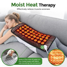 9-Level Temperature Control,4-Level Timer,36 Jade-Stone Imitation PU Leather Ultra-Soft Double-Sided Heating Pad EU Plug