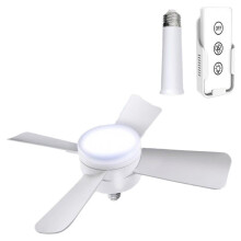 Steckdosenventilator mit Fernbedienung, Tragbar, Einfach zu Installierender Deckenventilator-Ersatz für Schlafzimmer, Küche, Wohnzimmer