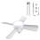 Socket Fan Light with Remote Control, Portable, Easy to Install Ceiling Fan Replacement for Bedroom, Kitchen,Living Room 2