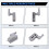 10 LED Inner Hinge Lamp Wardrobe Hinge Light Under Cabinet Light Cupboard Sensor Lights for Bedroom Kitchen Closet 5