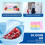 3 Pack Silicone Reusable Snack Containers with Lids, Double Compartment Snackle Box Containers, Salad Dressing 4