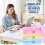 3 Pack Silicone Reusable Snack Containers with Lids, Double Compartment Snackle Box Containers, Salad Dressing 5