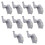 10 LED Inner Hinge Lamp Wardrobe Hinge Light Under Cabinet Light Cupboard Sensor Lights for Bedroom Kitchen Closet 8