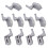 10 LED Inner Hinge Lamp Wardrobe Hinge Light Under Cabinet Light Cupboard Sensor Lights for Bedroom Kitchen Closet 9