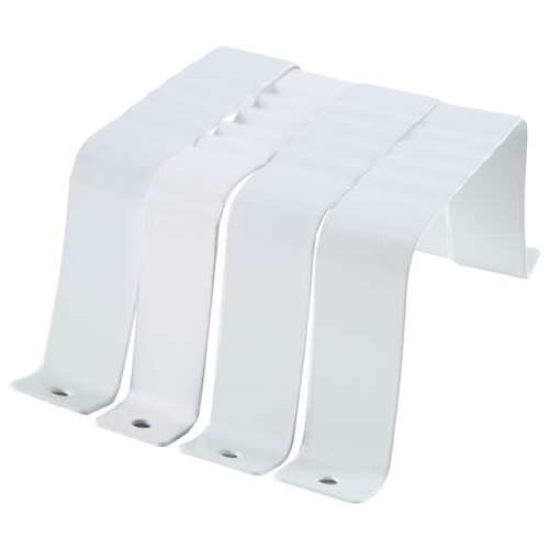 Downspout Adapter Gutter Downspout Strap 3X4 Leader Strap 3X4 (4 Pack) (White) 2
