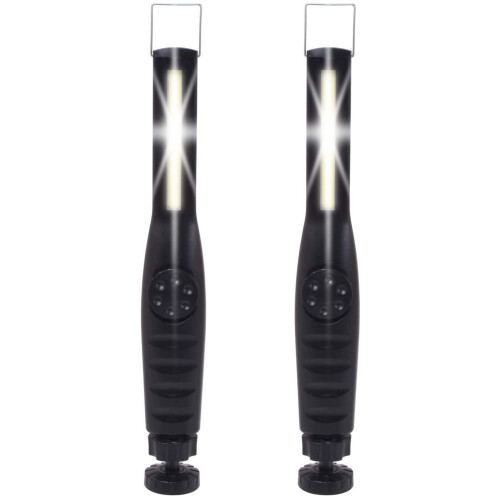 2x Werkstatt-Handlampe 5W COB LED Magnet + Bügel 1