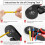 Hex Crimping Pliers Self-Adjustable Wire Crimper Tool Kit Set with Wire Terminals Crimping Connectors Wire Ends Ferrules 2