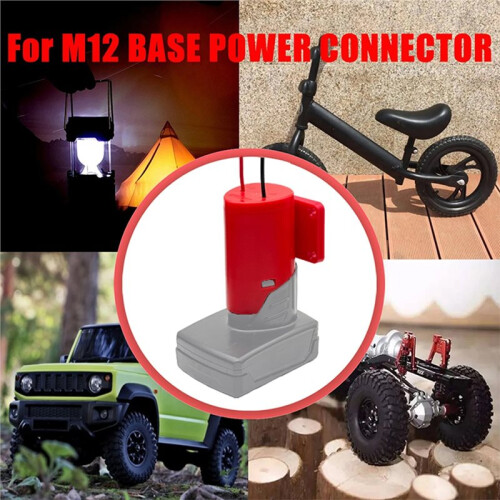 For M12 Converter Adapter for  12V Lithium Battery External Power Supply DIY Bracket Holder Wheels Robotic 1