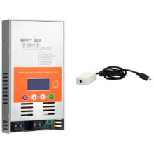 60A 12V/24V/48V Automatic Recognition V124 MPPT Maximum Power Tracking Lead-Acid Battery Solar Controller with WiFi Box