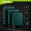 3-Piece Green ABS Luggage Set with 360 Wheels 5