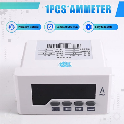 Intelligent Single-PhaSe Digital Display AC Ammeter, Size 48 X 96mm 2