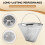 Stainless Steel Coffee Filter, Suitable for Coffee Filter Replacement, 4 Cone Permanent Coffee Filter 2Pcs 6