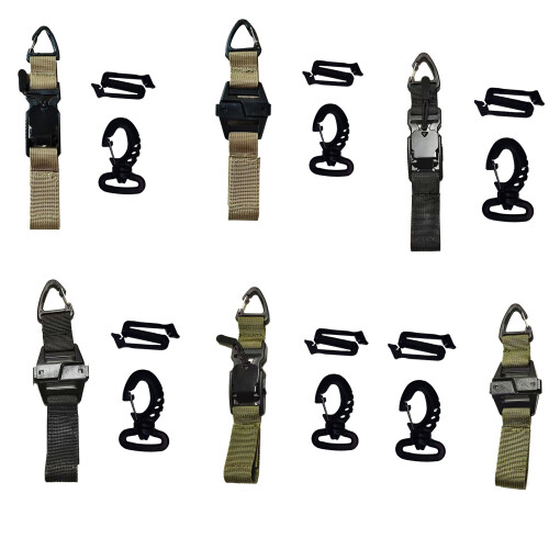 Sangle en nylon à dégagement rapide, Clip pour ceinture,-Noir 2 1