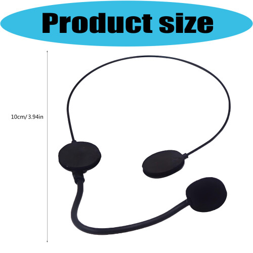 3-teiliges schwarzes Kostüm-Requisiten-Headset für 2