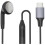 Type C Single Earbud with Mic, Wired Mono Earphone Inline Control Sleep Headphone for Driving, Calls, Work 2