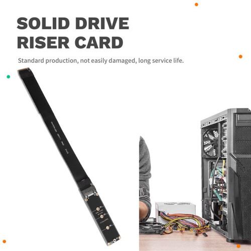 M.2 NVME Extension Cable for SSD  Card PCI-Express 4.0X4M Key Extender Cable for Solid Drive Riser Card L Shaped 2