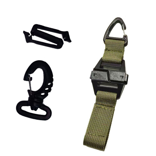 Topclip kampuitrusting voor buitenriem, tas Webbing-Legergroen 1
