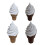 Stretchable Ice Cream Desk Figurine Stress-Light Brown 15 2
