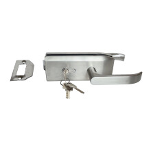 Glass Partition Panel Handle Lock with Steel-Single door flat