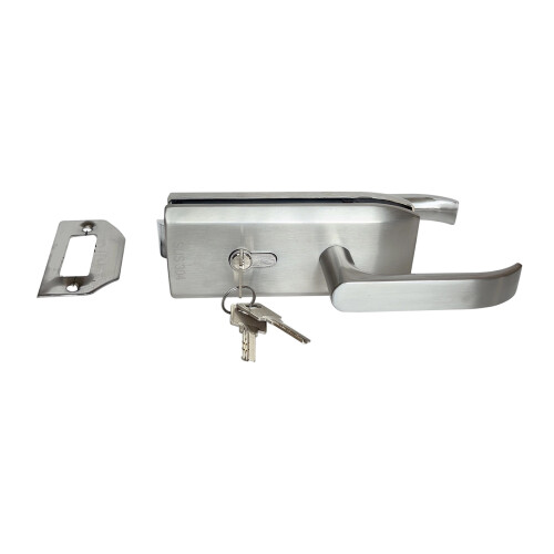Glass Partition Panel Handle Lock with Steel-Single door flat