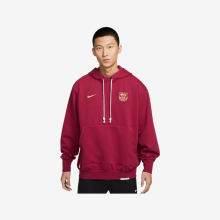 (S, Red) Nike FC Barcelona Dri-FIT Loose Men's Full-Zip Hoodie