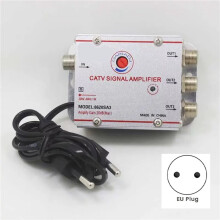 2X Amplificador Divisor de TV por Cable de 3 Vías 8620SA3, Amplificador de Señal de Antena de TV Digital de 20 DB, para Equipos de TV Domésticos,