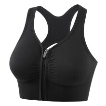 Soutien-gorge de sport pour femmes avec épaules larges et-Noir S