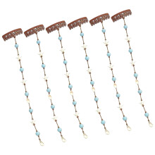 Barrette à cheveux longue pendante avec breloque en forme-6