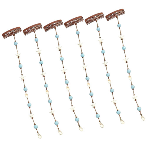 Barrette à cheveux longue pendante avec breloque en forme-6