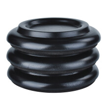 Grand Piano Support Cups Set of 3 with Recessed Wheel-Black
