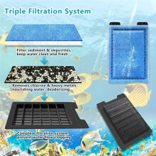 Aquarium Rite-Size Z Filter Cartridges for Marineland Eclipse Filtration Systems & Hidden Filtration System (6-Pack)
