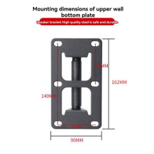 2X Heavy-Duty Speaker Wall Mount, Universal Adjustable with Tilt and Swivel for Bookshelf