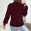 Damen-Strickpullover mit V-Ausschnitt, Blumenmuster,-Khaki L 5