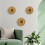 Indoor Flower Wall Plaque With Raised Texture for-Silver 3