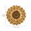 Indoor Flower Wall Plaque With Raised Texture for-Silver 4