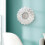 Indoor Flower Wall Plaque With Raised Texture for-Silver 5