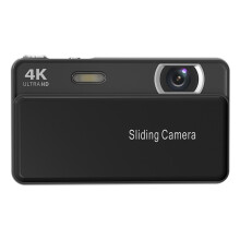 Sliding Digital Camera CCD 4K HD Campus Camera for Photos & Recording with Integrated Student Card Machine Black