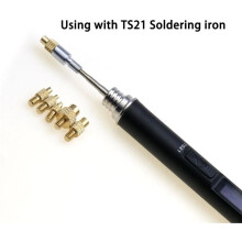 Heat Insert Nut Iron Tip Trimming Kit C210/TS21/HS-02B Internal Thread Soldering Iron Tip 3D Print Modify Finishing Tool