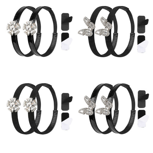 High Heel Retainer Straps Kleid-Schwarzer Schmetterlingsstil 1