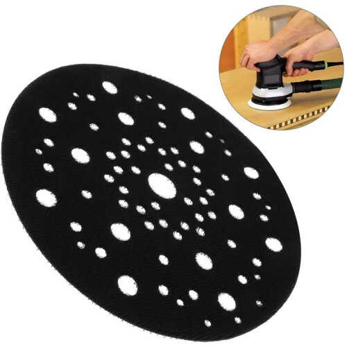 2pcs 6 Inch(150mm) Ultra-Thin Surface-Protection Interface Pad for Sanding Pads and Hook&Loop Sanding Discs 2