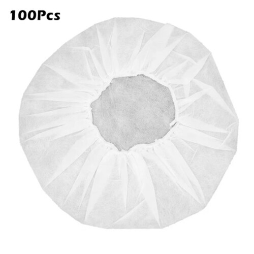 100PCS Bag Disposable Headphone Cover Dirt-Proof Microphone Covers Sweat-Proof Highly Elastic Microphone Protective Cap 1