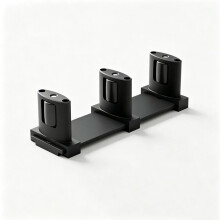 Guide de pour Porte de Placard Coulissante 2Pack, Guide de à 3 Rouleaux Réglable avec Design Anti-Saut pour Portes de Placard, de Grange et de