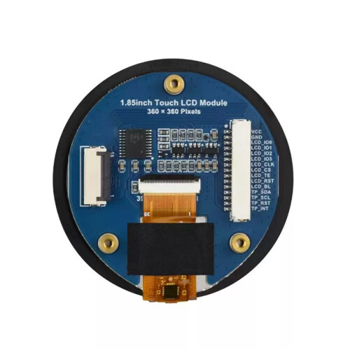 1.85inch Touch LCD Module 360x360 Pixels QSPI/I2C Interface for Raspberry Pi  ESP32-S3 STM32 Development Board 2
