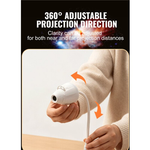 Starrys Projector Night Light Adjustable Brightness  Star Projector Night Light for Bedroom Projection Films 3+3 1