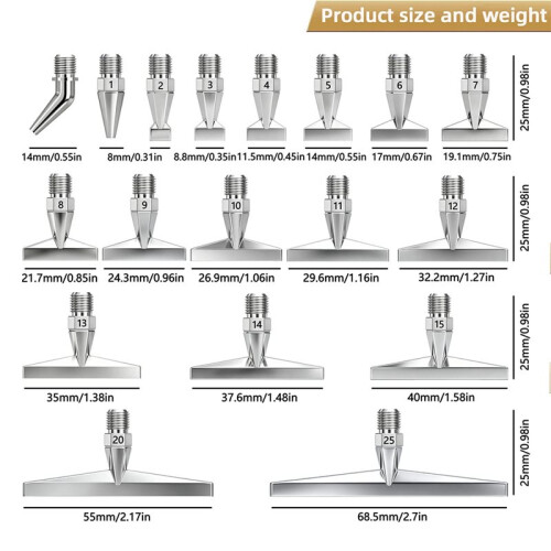 Metal Diamond Art Pen with Large Tip, Multi for  Thin Tip for Diamond Painting Tools and Accessories 2