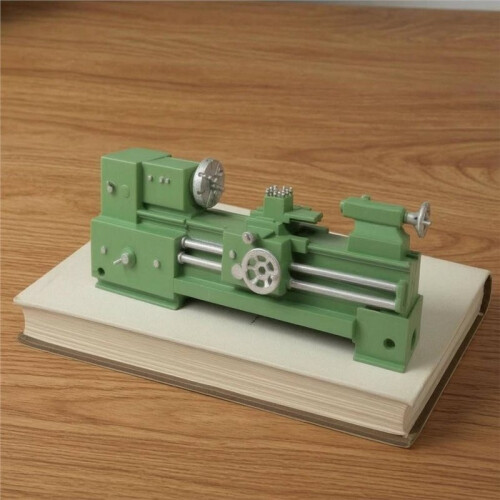 Miniature Lathe Model Metal Scale Lathe Display Piece Compact Portable