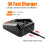 Fast Charger Adapter 3A Quick Charging Adapter for  14.4V-20V Batteries EU Plug 4