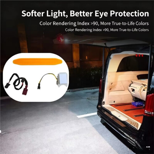 White LED Refit Trunk Lighting for   V-Vito W447 W448 2016-Now Lights Compartment Trunk Boot Lights 2