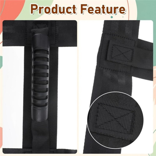 Carrying Strap with Handle, Heavy Duty Handheld Belt Adjustable H-Shaped Carry Straps for Safely Moving and Lifting Box 1