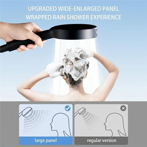Handheld Shower  with Hose, 6 Spray Settings, High Pressure, Rain, Pulse, Boost, Spray, Mix, Modes 1